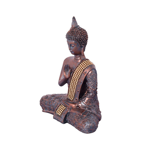 HomeSutra Handcrafted Meditating Blessing Buddha