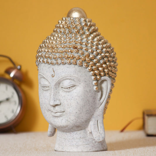 HomeSutra Decorative Buddha Head Polyresin Showpiece