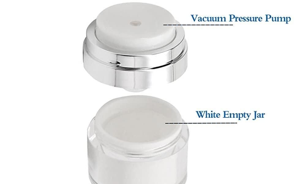 Lotion Face Cream Dispenser, Airless Travel Lotion Jar with Lid for Thick Moisturizer Skincare Cream